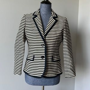 LOFT navy and cream blazer